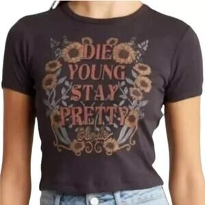 The Vinyl Icons Blondie Die Young Stay Pretty Graphic T-shirt Sz M NWT